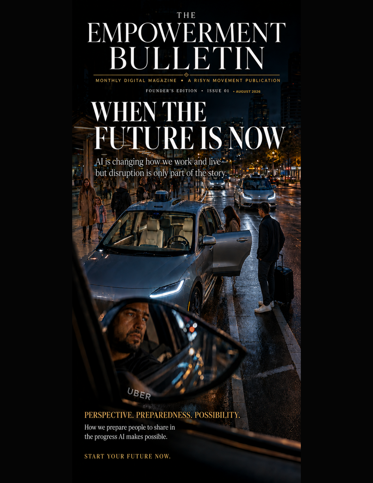 The Empowerment Bulletin Founder’s Edition cover – When the Future Is Now